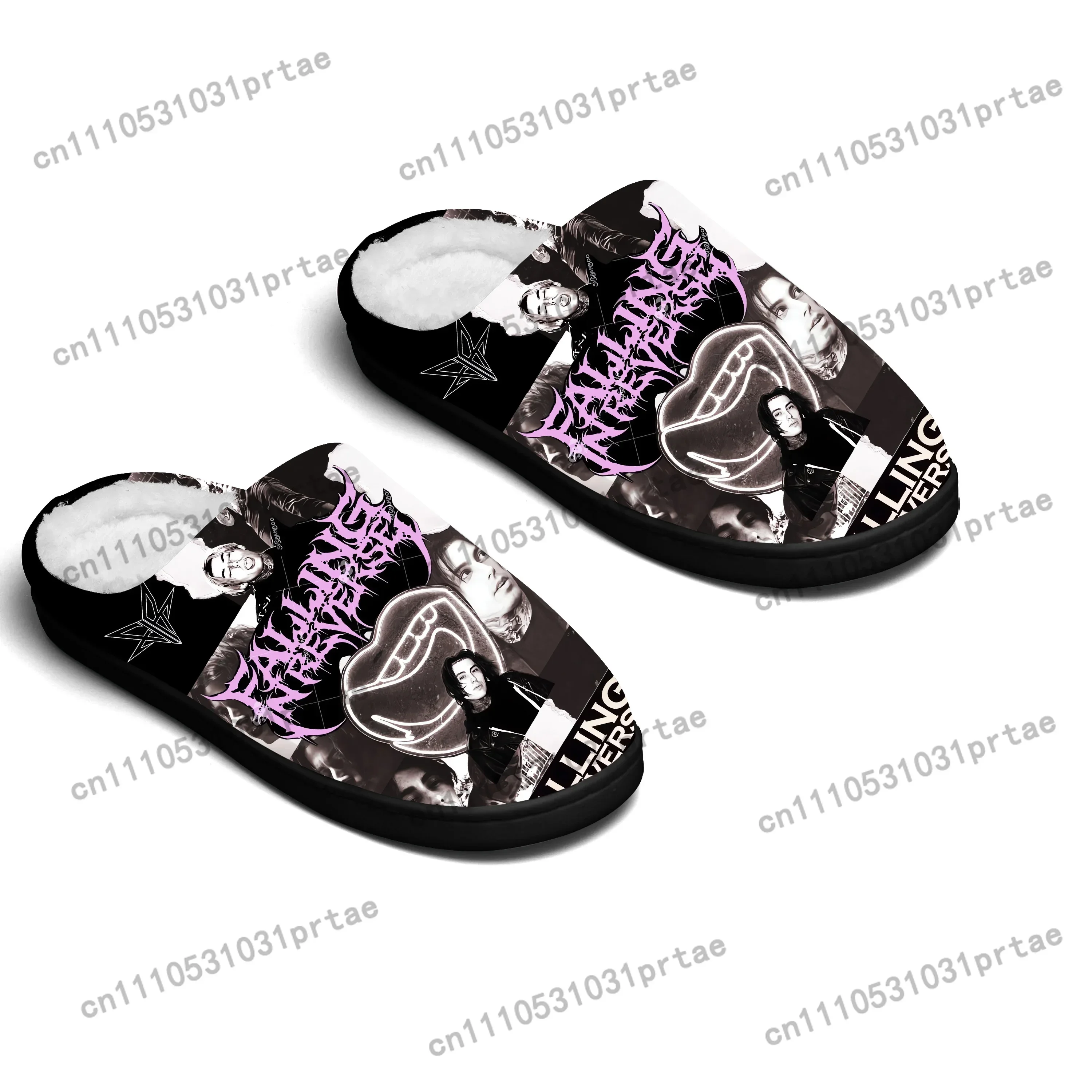 Falling In Reverse Home Cotton Slippers Mens Womens Bedroom Keep Warm Cotton Slippers SPA Slipper Custom Slipper