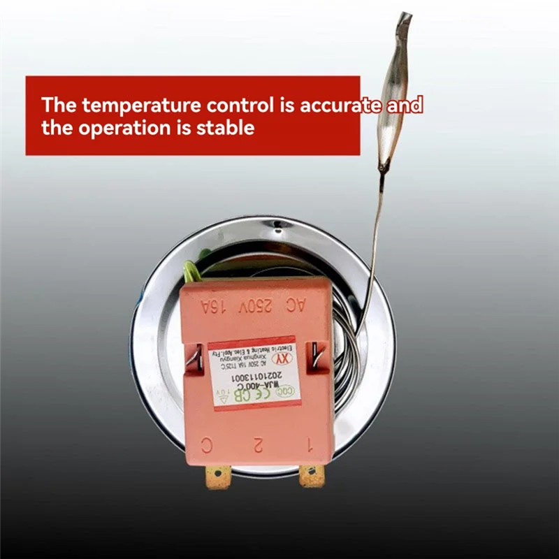 AT43-Temperature Controller Switch Electric Oven Adjustable Digital Thermostat 50-400℃(122-752℉) 250V 16A - view 2
