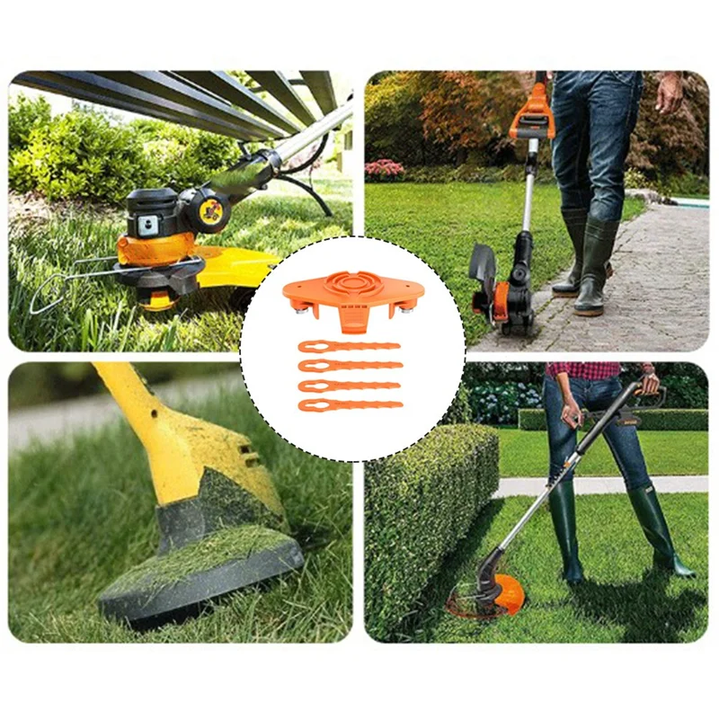 

【Price-Drop!】Trimming Head Kit With Plastic Blade Part For WG150 WG151 WG180 Spare Blade Set Garden Mower Accessories Replacemen