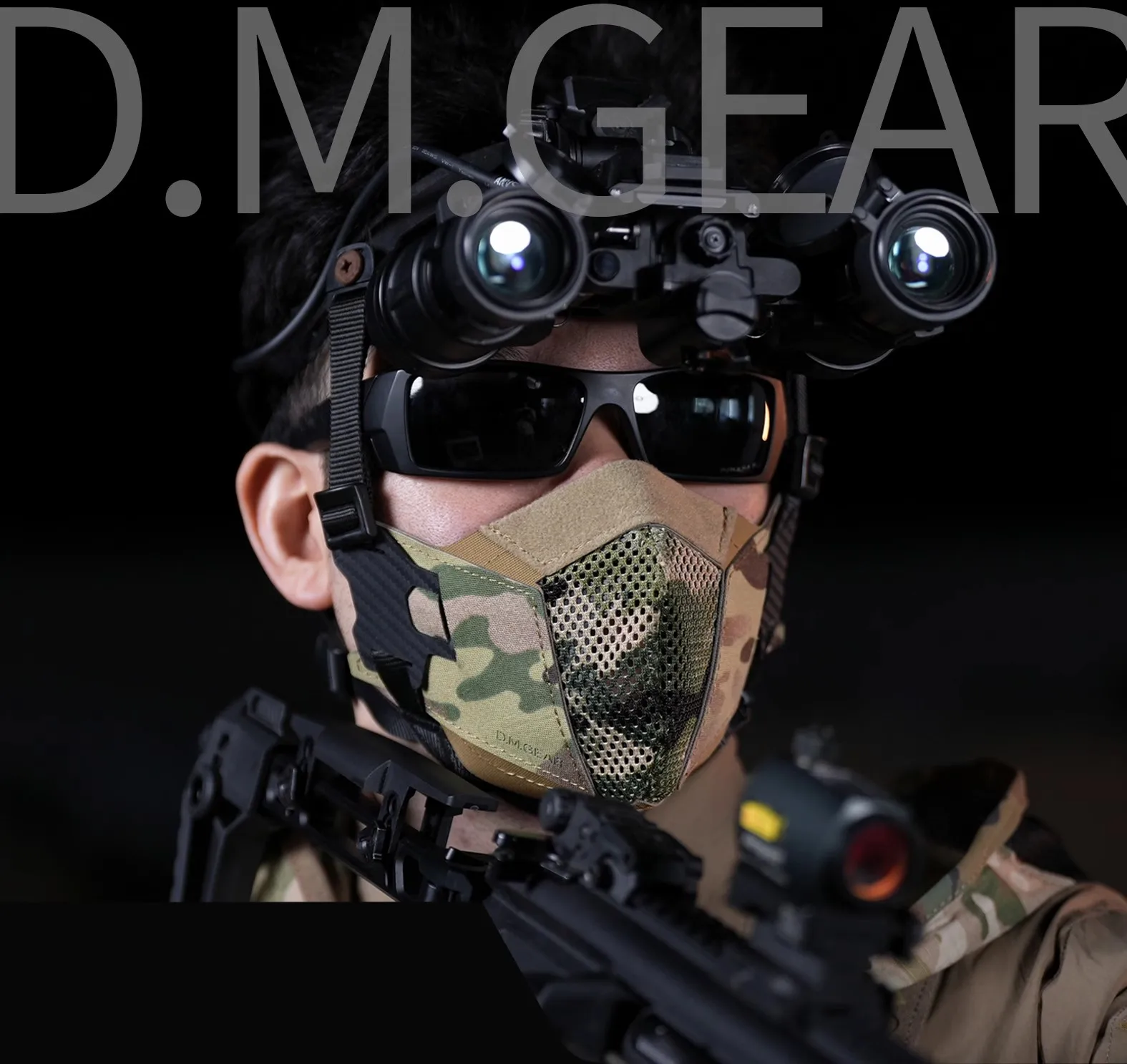 DMGear Tactical Face Mask Anti-Fog Hunting Protection Gear Hunting Equipment Accessory Airsoft Comfortable Laser Cut Breathable