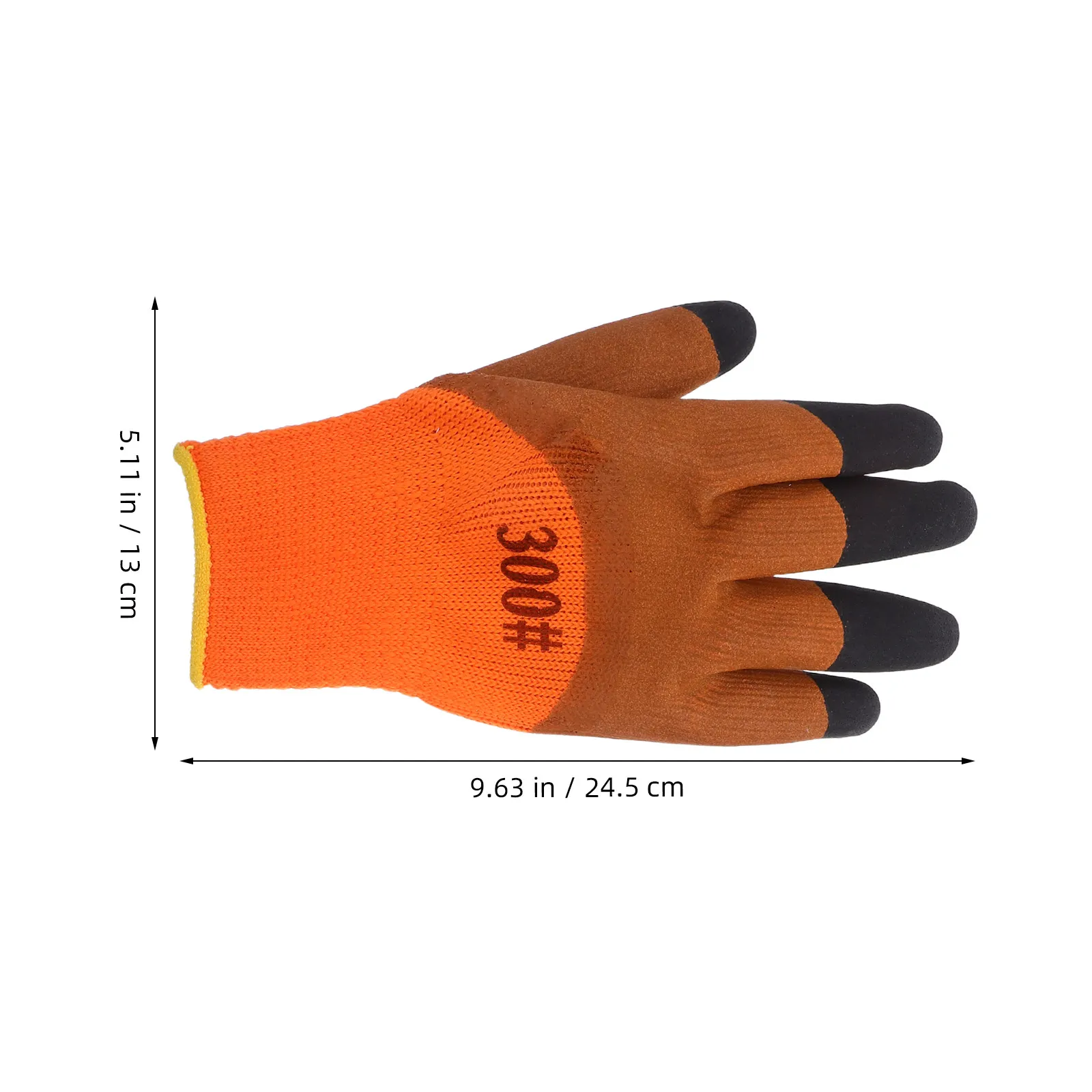 10Pairs Men's Insulated Work Gloves Thermal Lining High Visibility Anti Slip Palm Cold Weather Gloves Winter Mitts for Working