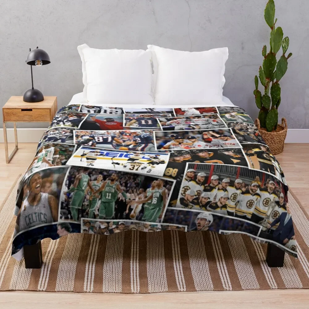 

Boston Sports Throw Blanket Plush Hair Luxury Bed linens Blankets