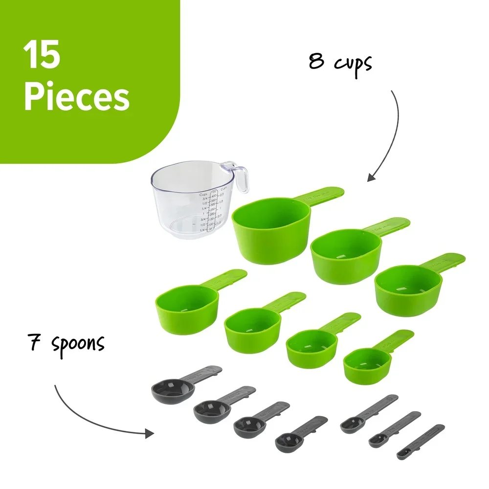 15-Piece Magnetic Measuring Cups & Spoons Set 2