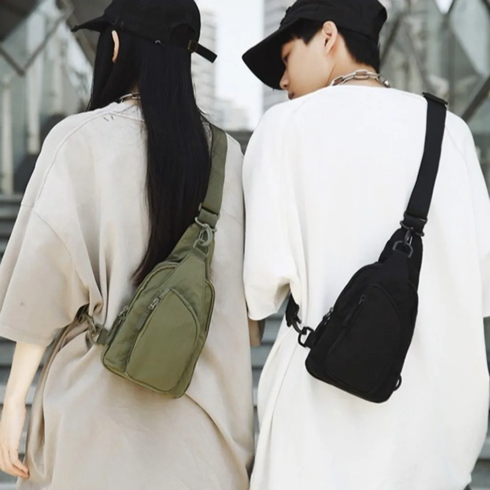 

Portable Casual Men's Chest Bag Waterproof Adjustable Strap Nylon Shoulder Bag Commuting Lightweight Crossbody Fanny Pack Hiking