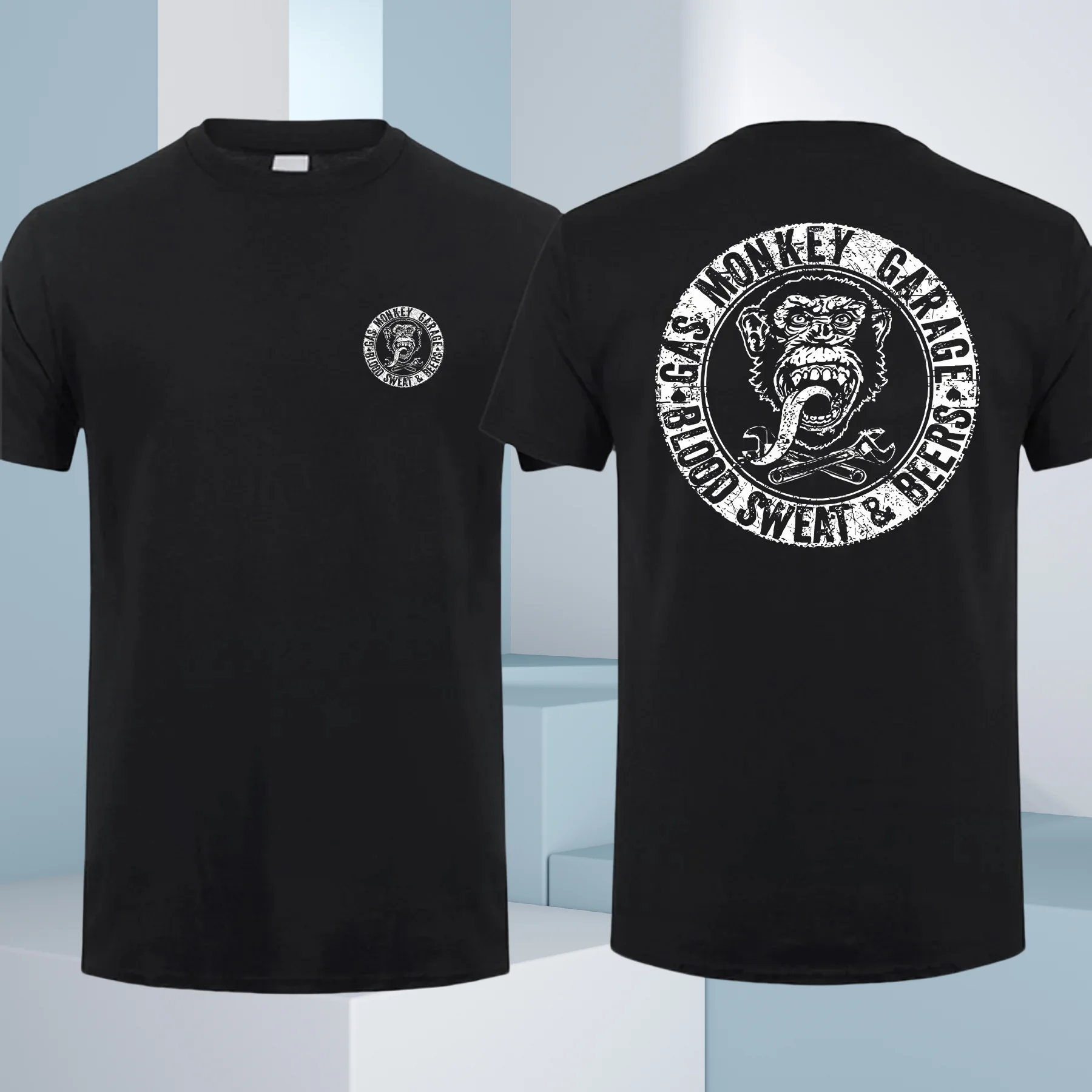 

Funny Monkey Pattern 3D Printed Polyester Men's Sports T-shirt Summer Breathable Quick Dry Short Sleeve Tops Street Harajuku Tee