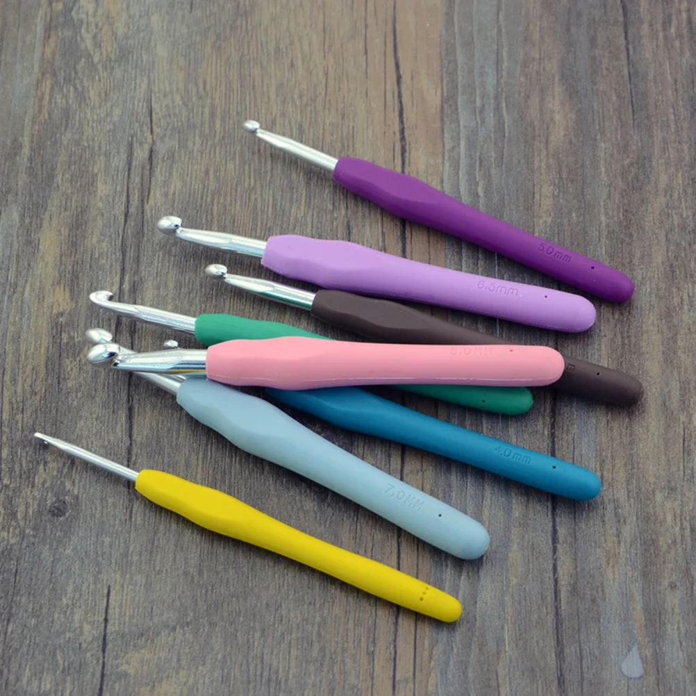 

12Pcs Colorful Crochet Hook Set Ergonomic Crochet Accessories for Knitting Wool Yarn DIY Weave Kit DIY Weave Yarn Kit Set