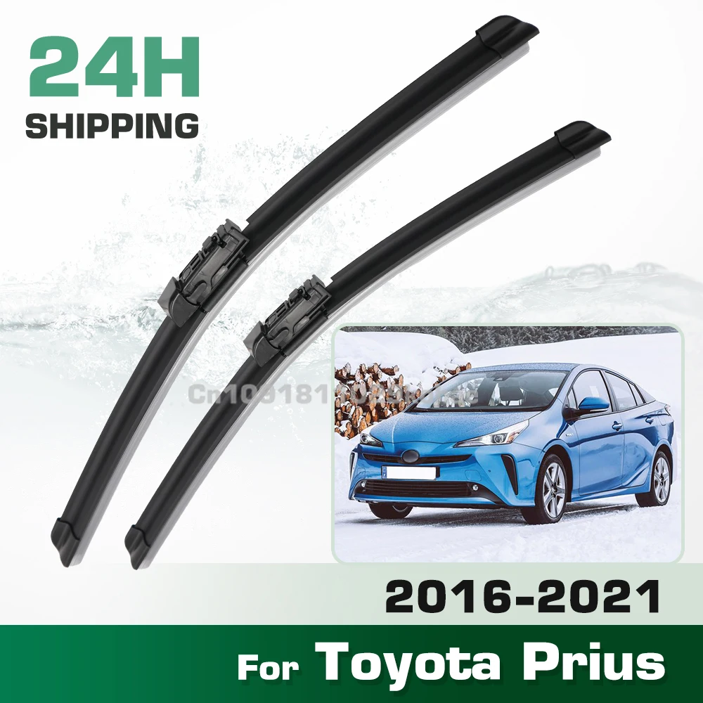 

For Toyota Prius XW50 2016-2021 2017 2018 2019 2020 LHD&RHD Front Wiper Blades Windshield Windscreen Window Brush 26"+16"