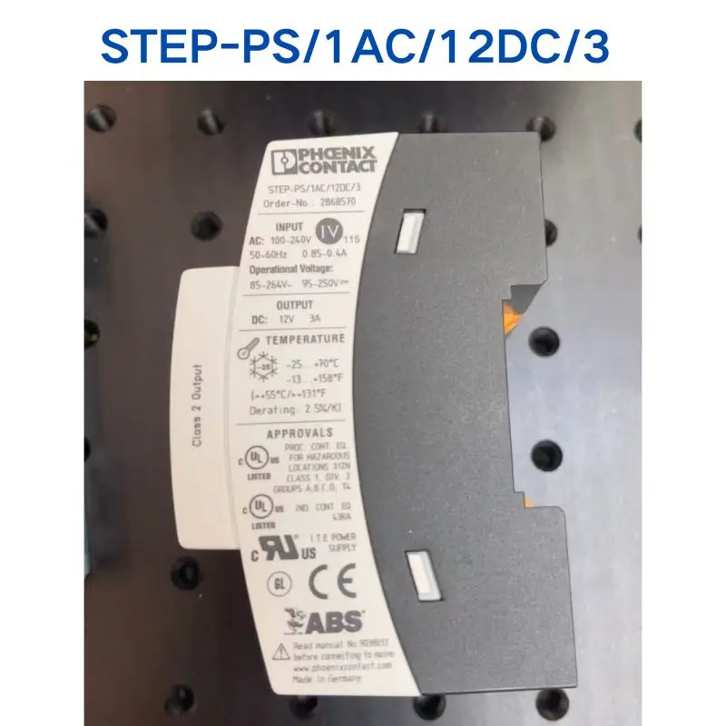 Second-hand test OK PHOENIX Power Supply STEP-PS/1AC/12DC/3