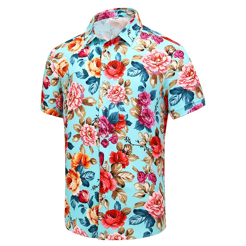 Sporting Bicycle Shirts For Men Clothing 3D Printed Hawaii Beach Shirt Shorts Sleeve Y2k Tops Fashion Clothes Lapel Blouse