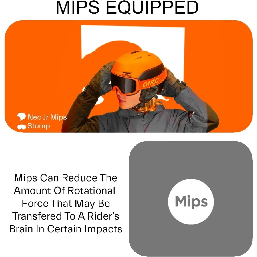 جيرو نيو جونيور MIPS خوذة الثلج 2022 - شباب #4