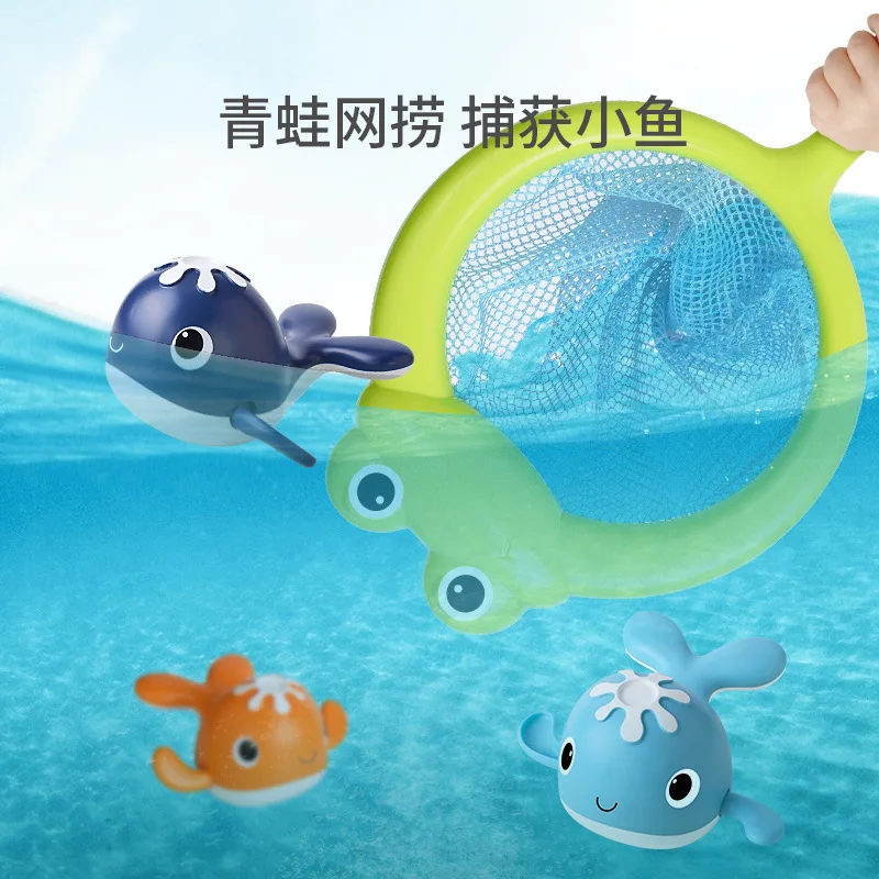 Zwemmen walvis magnetische visset bad water spelen speelgoed hengel netto kust zwembad strand zand speelgoed ouder-kind spel