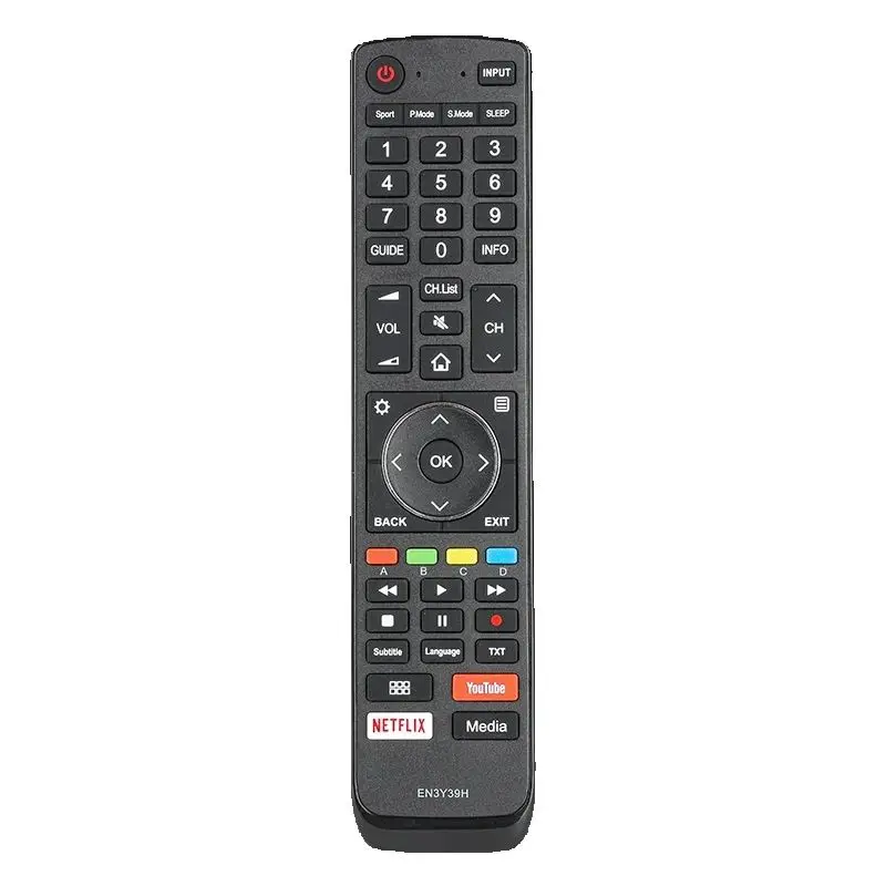 

EN3Y39H For Hisense Remote Control Replacement With YouTube NETFLIX Buttons, For Hisense TV H50U7A H55U7A H65U7A H65U9A H75U9A