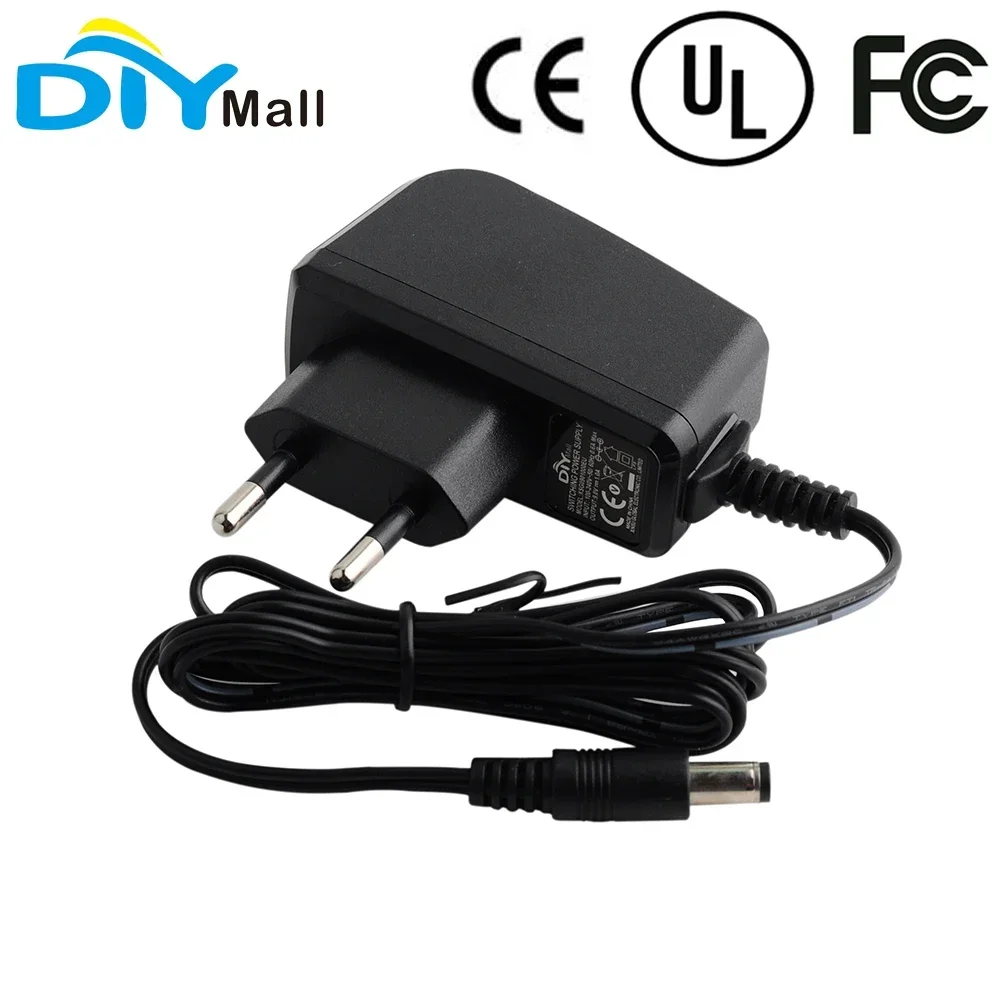 

Блок питания переменного тока 100–240 В, 50-60 Гц, 0,5 А постоянного тока, 9 В, 1 А, адаптер с вилкой европейского стандарта, разъем постоянного тока 5,5x2,1 мм для Arduino с CE UL FCC