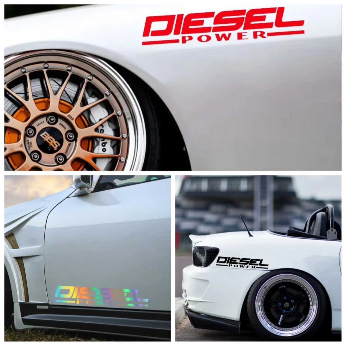 

Laser Car Stickers Auto Vinyl Film Decals For Car Bumper Windows Motorcycle Laptop Walls Car Accessories