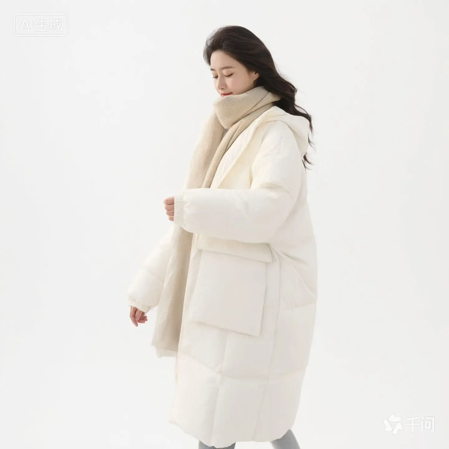 Winter Jacket Women's Coat Feminina Long down Jacket XL Large Long Hooded Jacket Jacket Women Slim Ladies Coats X3