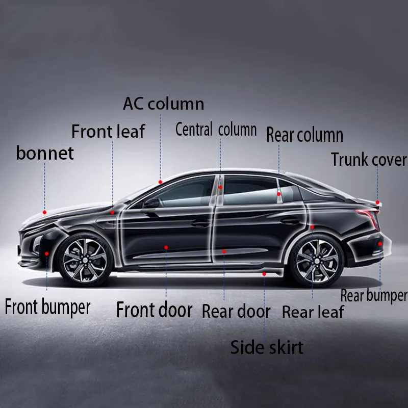 FOR ModelY/3 New Edition 3 TPU Car Lacquer Finish Protective Film Front  Back Bar Invisible Clothing Scratch Proof