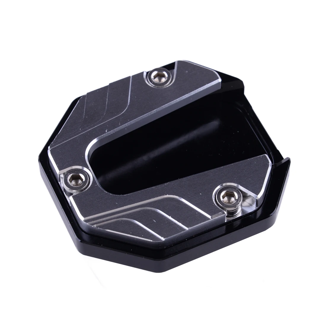 

Серебряная подставка для мотоцикла, удлинитель боковой подставки для ног, универсальная опора для ног