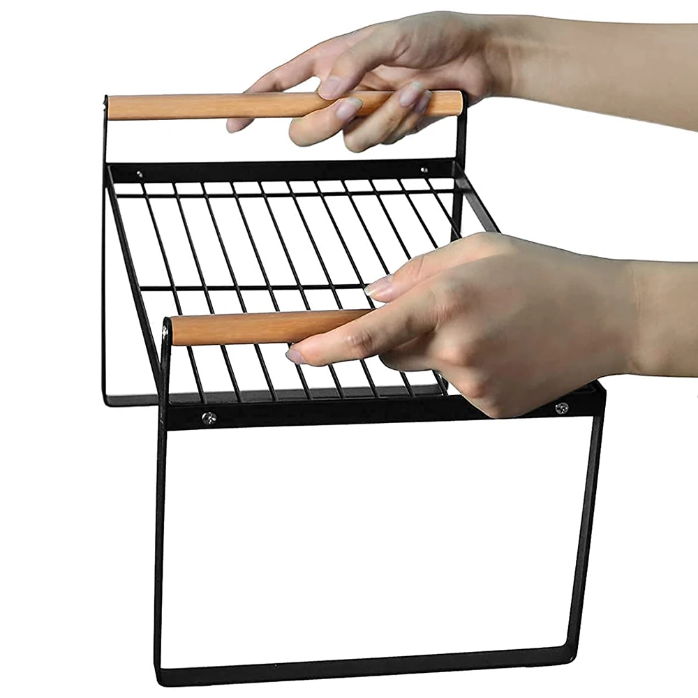 Kitchen Shelves Bathroom Shelf Storage Rack Spice Organizer Space Saving Metal For Home Office Wall Cabinet Bookshelf