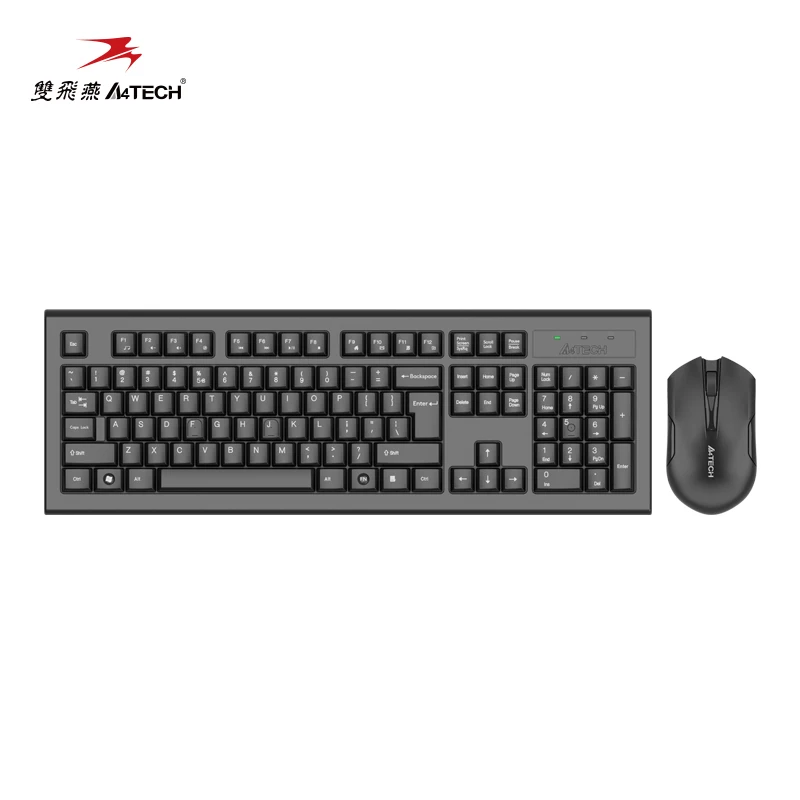 A4tech 3000n Usb Interface Wireless  Keyboard Mouse Combost Office Games Laptop/Desktop Energy Saving And Low Consumption