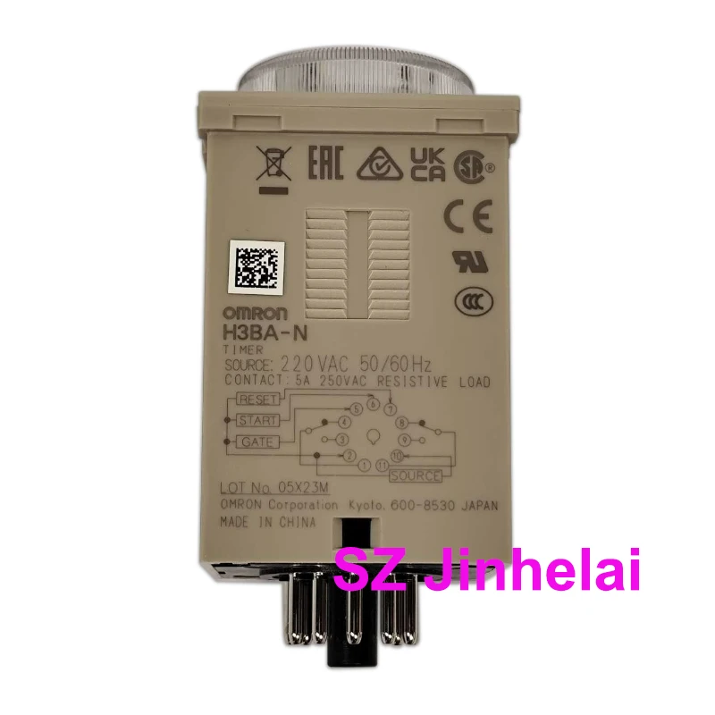 Authentic Original Omron TIME RELAY H3BA-N H3BA-N8H X8HA X8HB 220VAC 24VDC Time Relay Electronic Digital Timer Relay Control