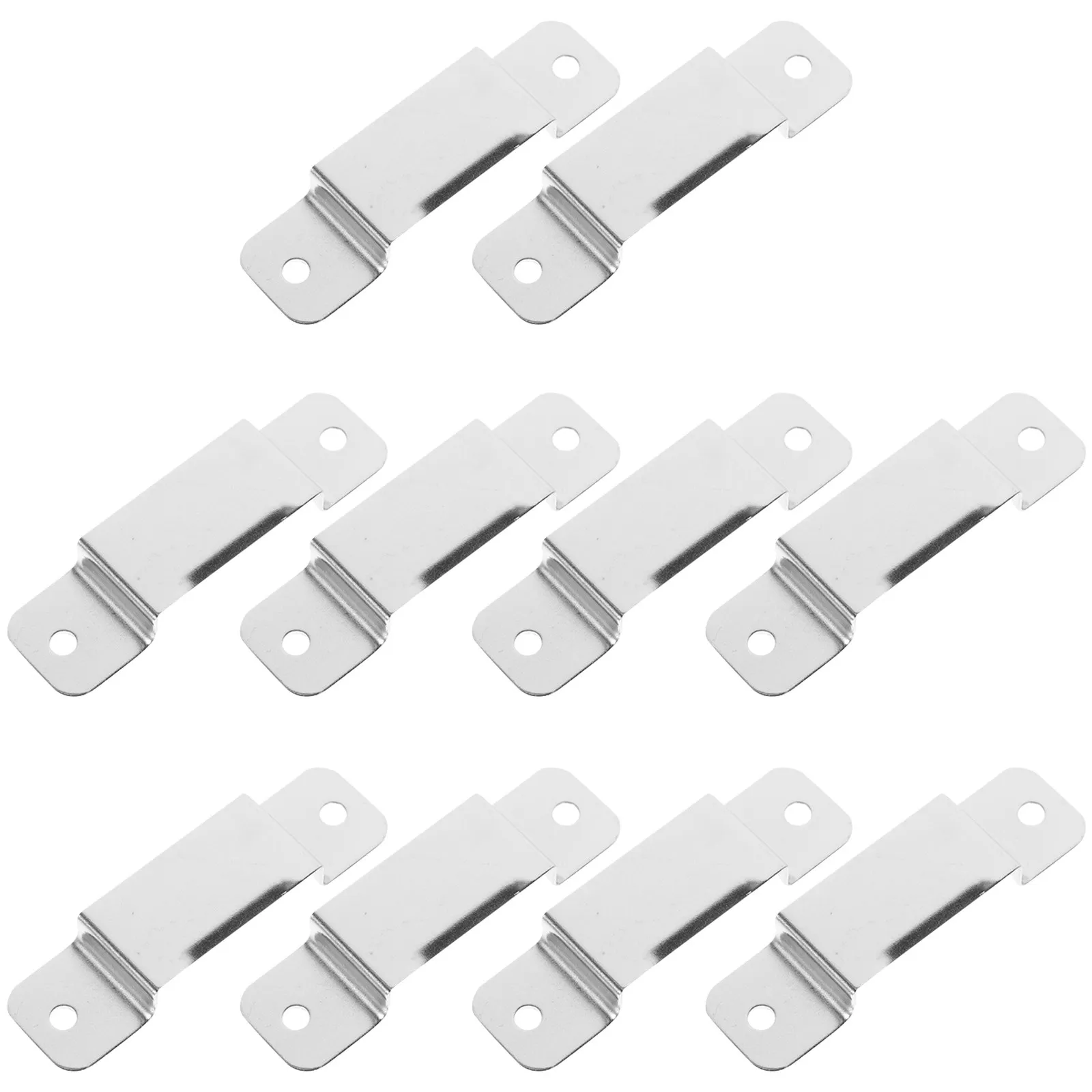 10Pcs Premium Iron Tape Measure Clip Easy Insert Remove Screw Mountable for Tool Belt Pocket Wall Mount Portable Measuring Tape