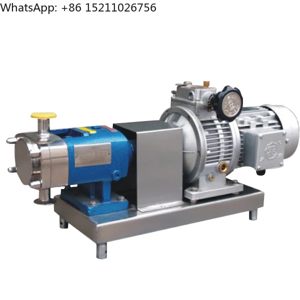 

Одноместный монохромный трехфазный роторный лопастной роторный насос из пищевой нержавеющей стали для томатного соуса