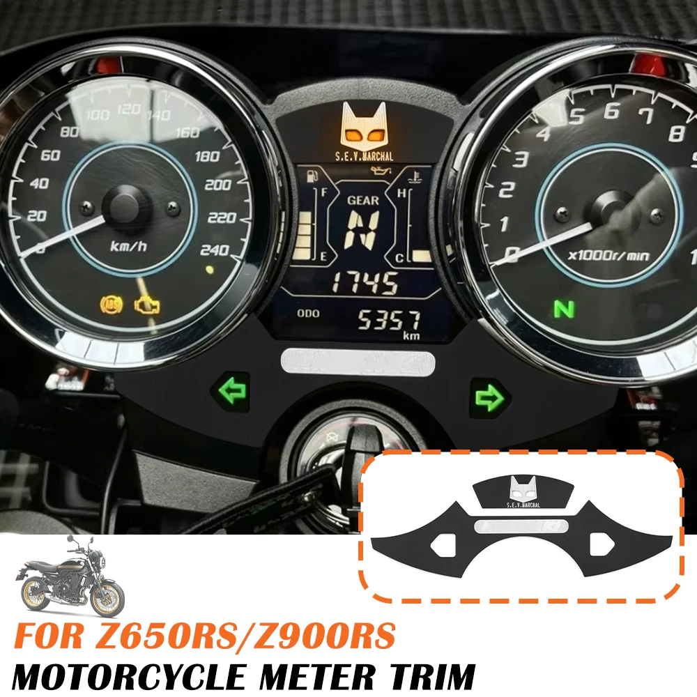 Aluminum Instrument Panel For Kawasaki Z650RS 2022-2026 Z900RS 2018-2026  Dash Bezel Stiker Dust Meter Trim Cockpit Cover