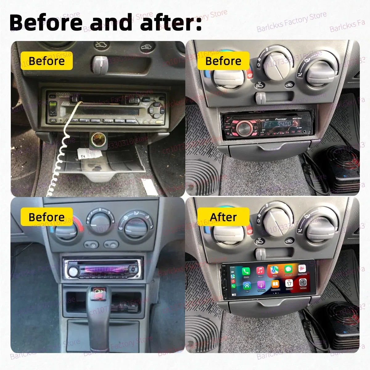 Android Car Multimedia dla Fiat Punto 1993-1999 6.9 Cal Screen 1 Din Radio Stereo Head Unit Carplay Autoradio GPS Navigation