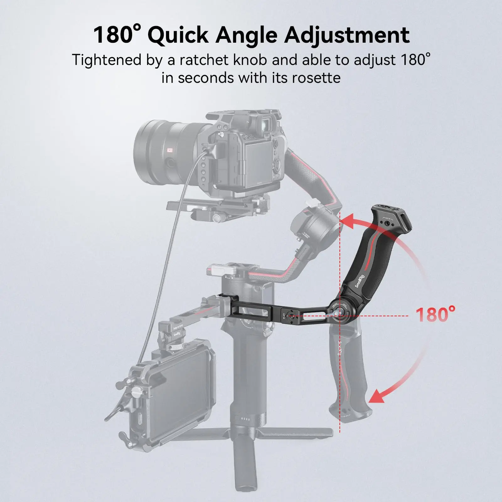 SmallRig Sling Dual Handgrip/Monitor Mount/NATO Clamp Accessory do stabilizatora DJI RS 2/ RSC 2/ RS3/ RS3 Pro/ RS4 Pro/RS4 3028B