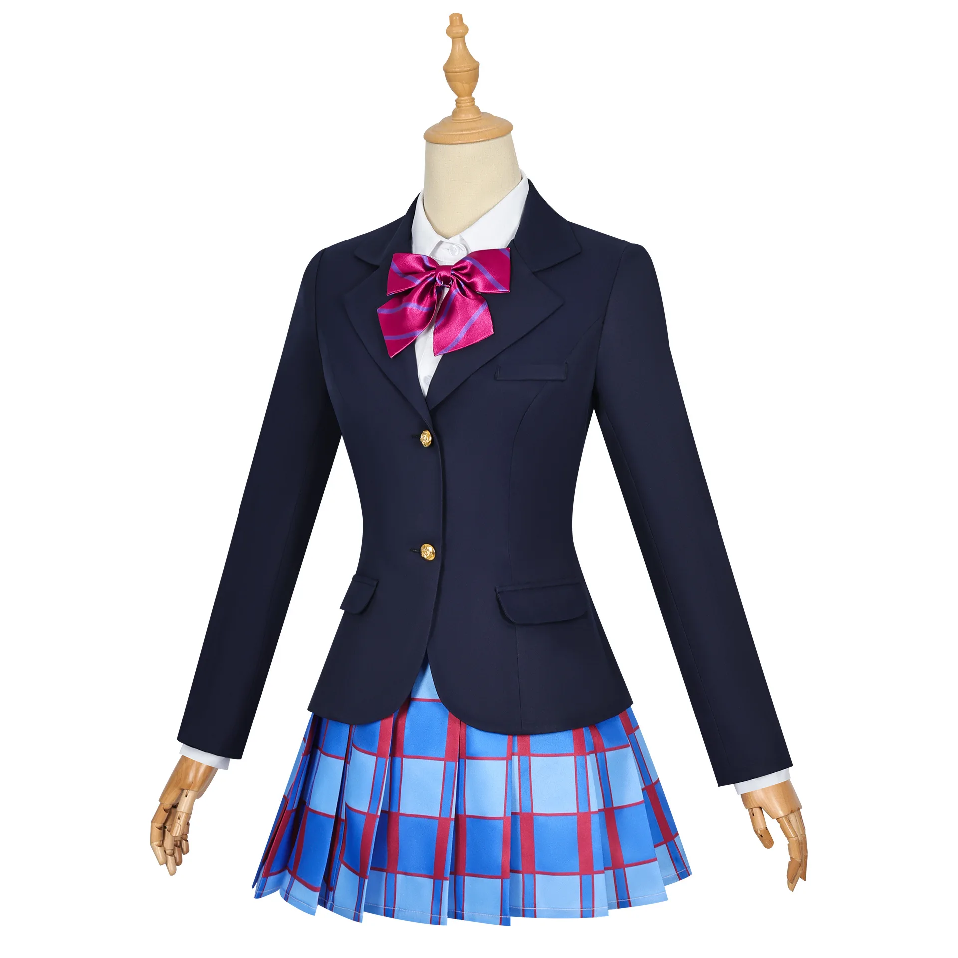 

Anime Love Live Yazawa Nico Cosplay Costume Adult Women High School Uniform Without Shirt JK Suit Halloween Carnival Outfits
