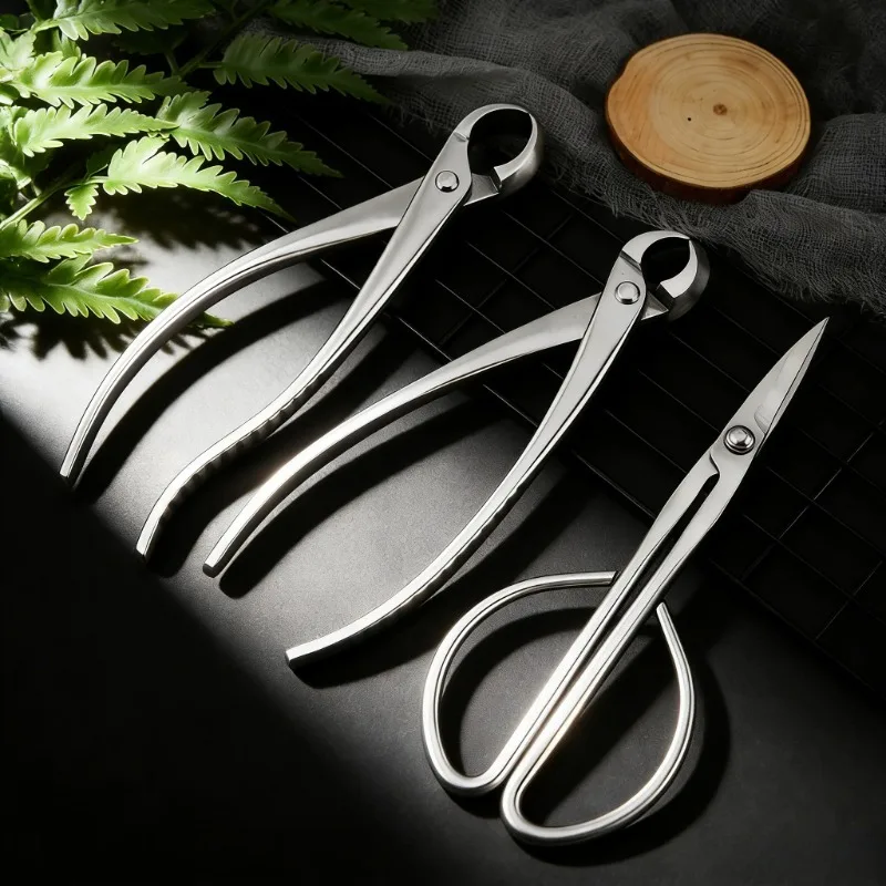 

Многофункциональные ножницы для обрезки бонсай из нержавеющей стали, профессиональный ручной инструмент для ухода за садовыми растениями