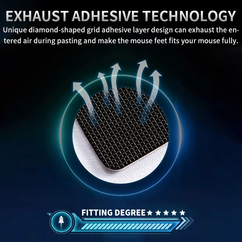 1pack 핫라인 게임 5.0 마우스 스케이트 Logitech G Pro X Superlight 무선 게임용 마우스 용 마우스 피트, 유리 없음