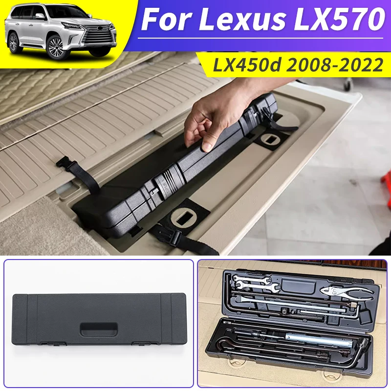 

For 2008-2022 Lexus 570 LX570 LX450d Tailgate Trunk Emergency Toolbox Interior Upgraded Accessories Modification 2019 2020 2021