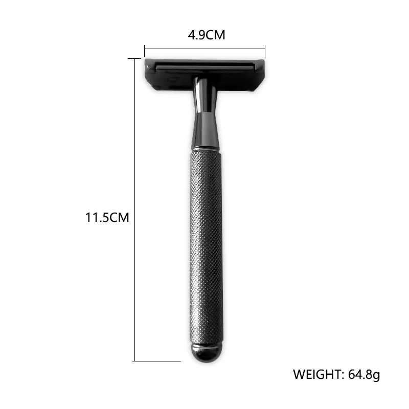 Metal Shaving Razor With Holder Base Double Edge Safety Razor For Male & Female Personal Care