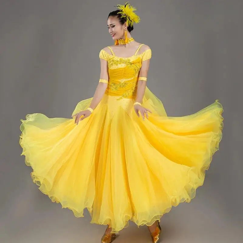 2023 New Professional Modern Dance Dress Standard Ballroom Women Adult Sex Skirts Prom Costume Ladies Female Clothes Waltz Tango