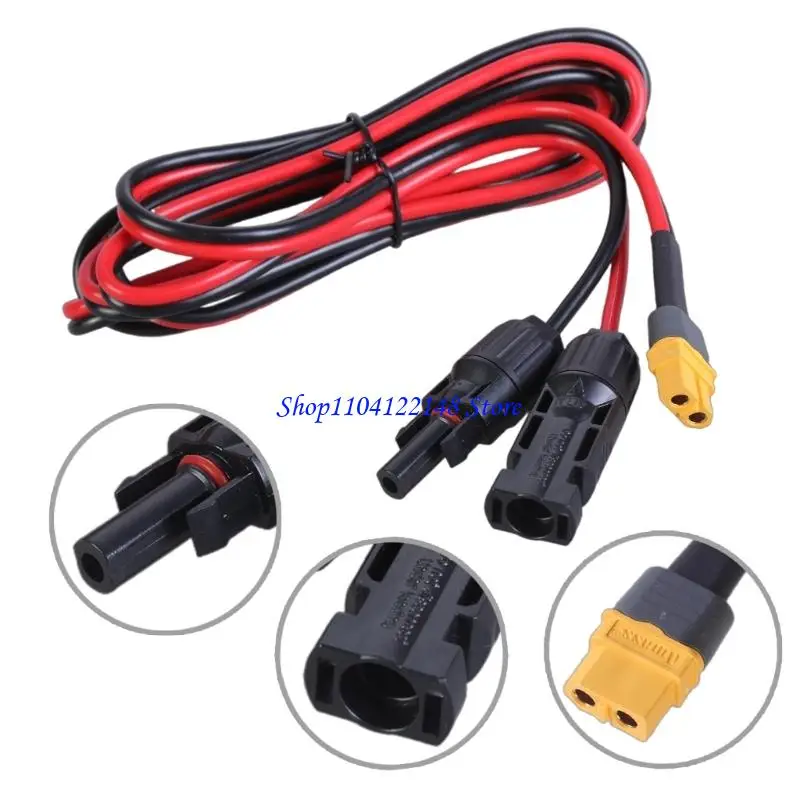 P9FA 12AWG Solar Panel Plugs to XT60 Female Charging Cable for Car and Solar Generator Applications