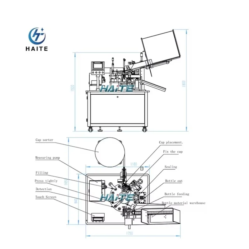 Aluminum Bottle 20-80bpm Syrup Vial Ampoule Oral Liquid Filling Machine Spray Can Filling Machine