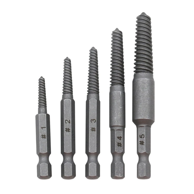 

Damaged Screw Extractor Set Flute Stripped Screw Remover Drill Bit Tools Dropship