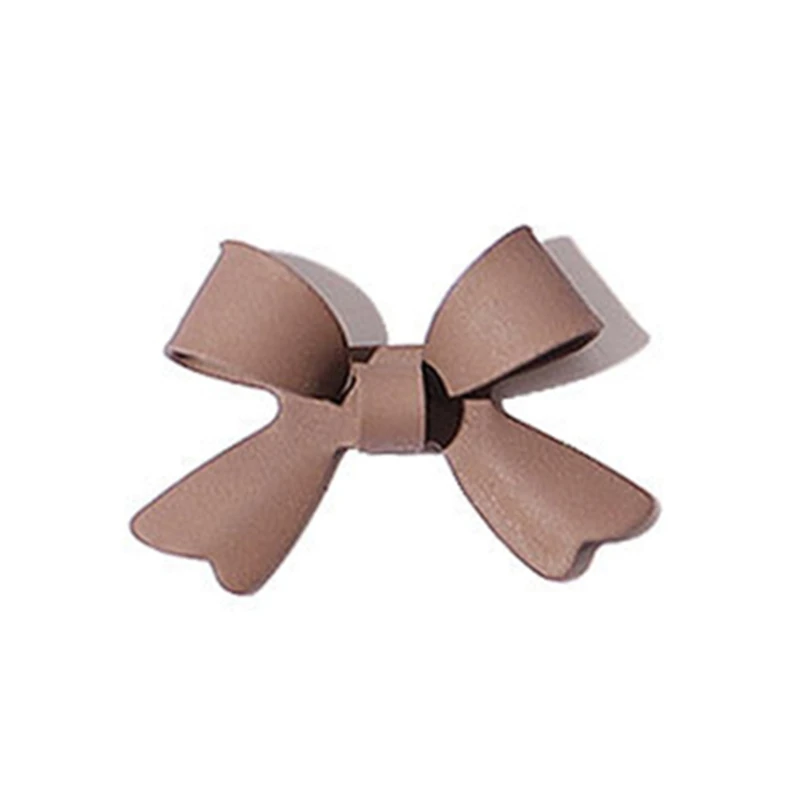 E1YE Flatback Bows เล็บ Matte Bowknot Decals สีสันโบว์เล็บเครื่องประดับ Bows ตกแต่งเล็บ DIY Crafting