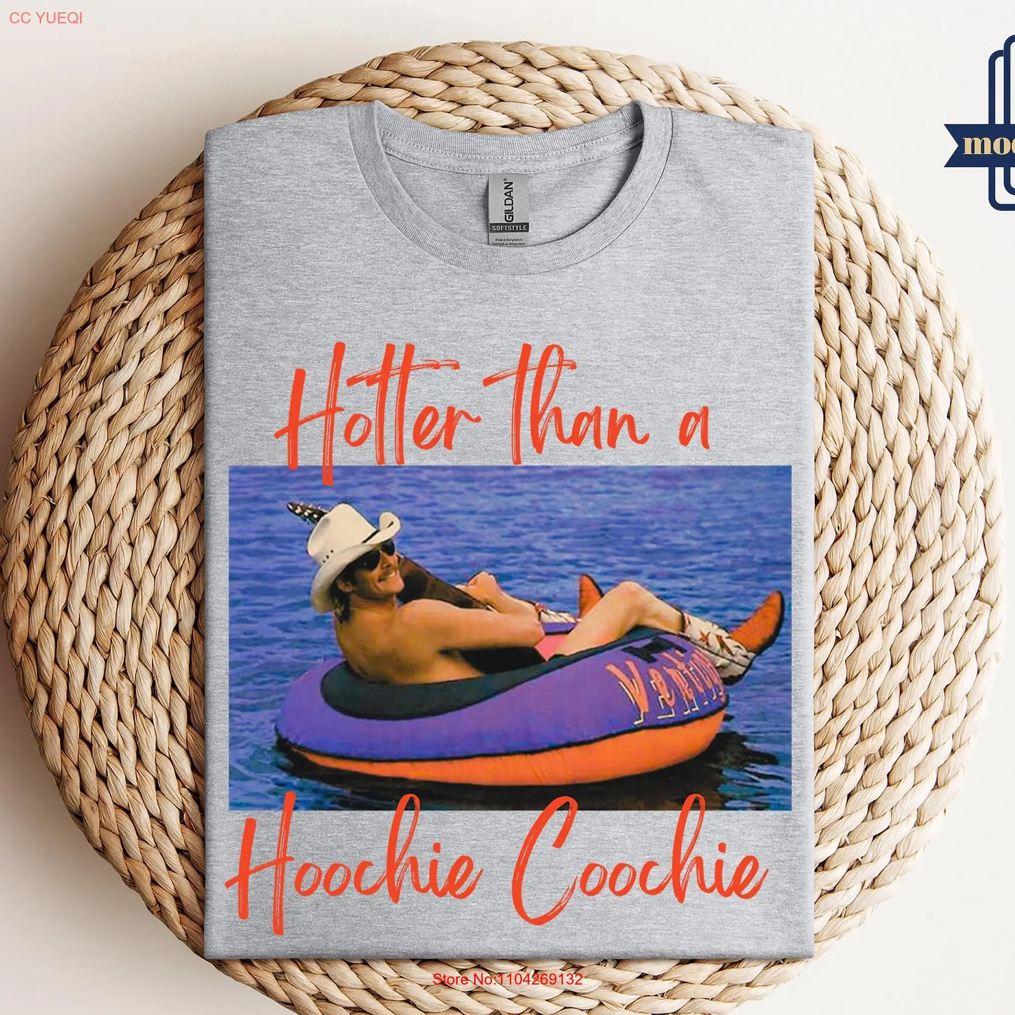 Hotter Than A Hoochie Coochie T Shirt Womens Summer Vacation Music Lover 90s Country Trendy Women Concert