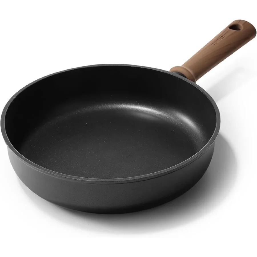 

8inch Non Stick Frying Pan with Titanium Coating for Professional Cooking Lightweight Design with StayCool Handle Ideal for All