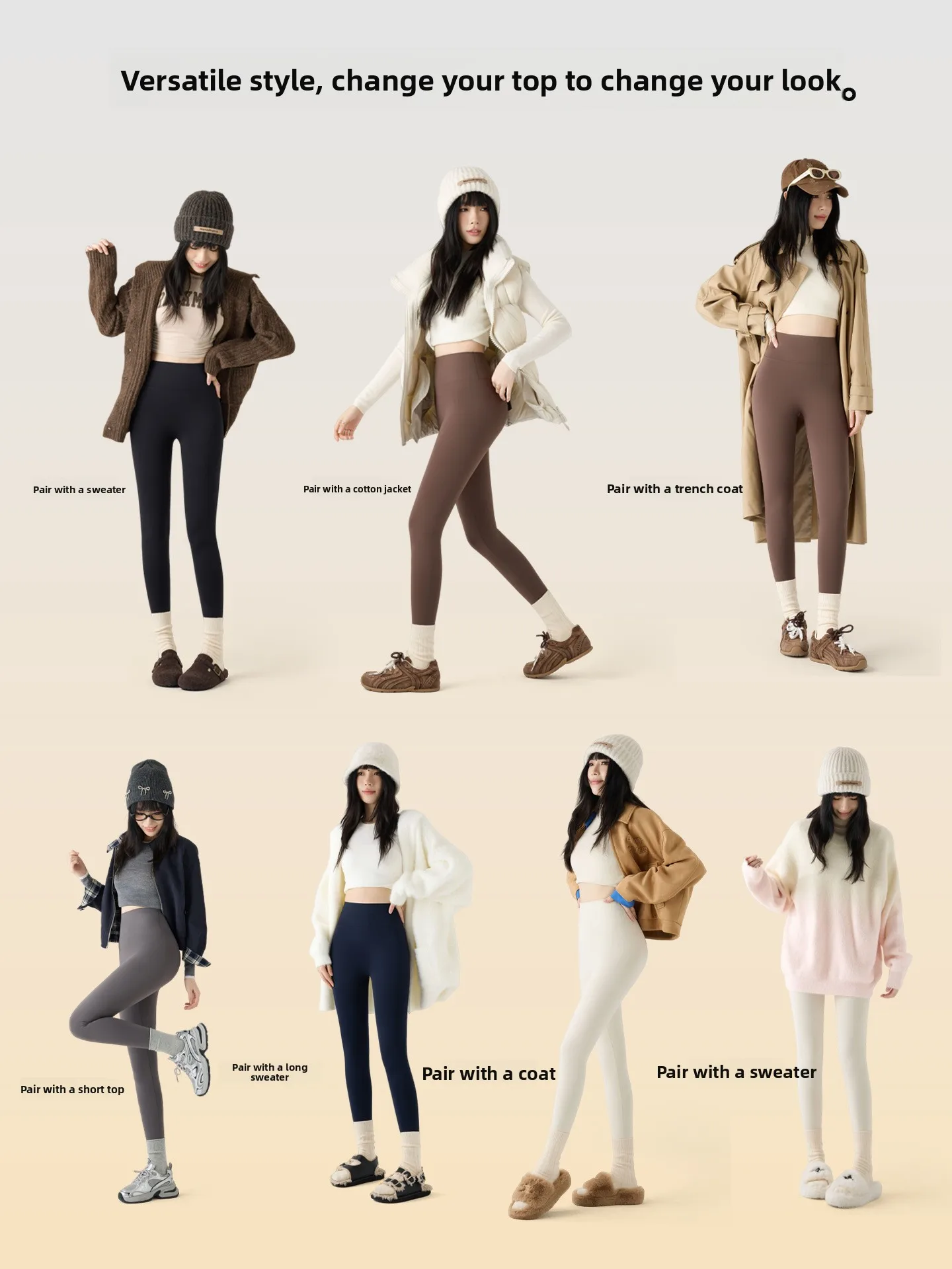 Pantaloni da yoga a vita alta Pantaloni da yoga fitn arca fitn da donna Calore dimagrante Strato base Vita alta Addome Controllo pancia Ma...