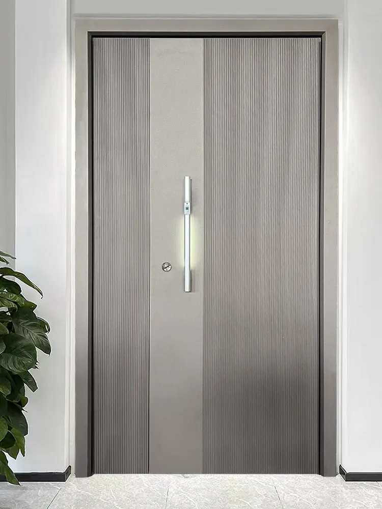 Custom Security Entrance Doors With Master-Slave Configuration For Villa Entrances