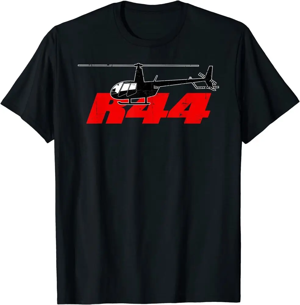 

R44 Helicopter Pilot Aviation, R44 Helicopter T-Shirt Unisex T-shirts Cotton Luxury Brand Vintage Oversized