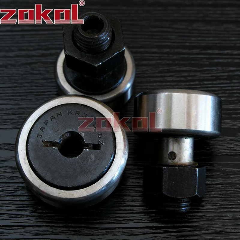 ZOKOL Cam Follower Stud Type Needle Roller Bearing KR 10 12 13 16 19 22 26 30 32 35 40 47 52 CF 3 4 5 6 8 10 12 16 18 20 CF10-1