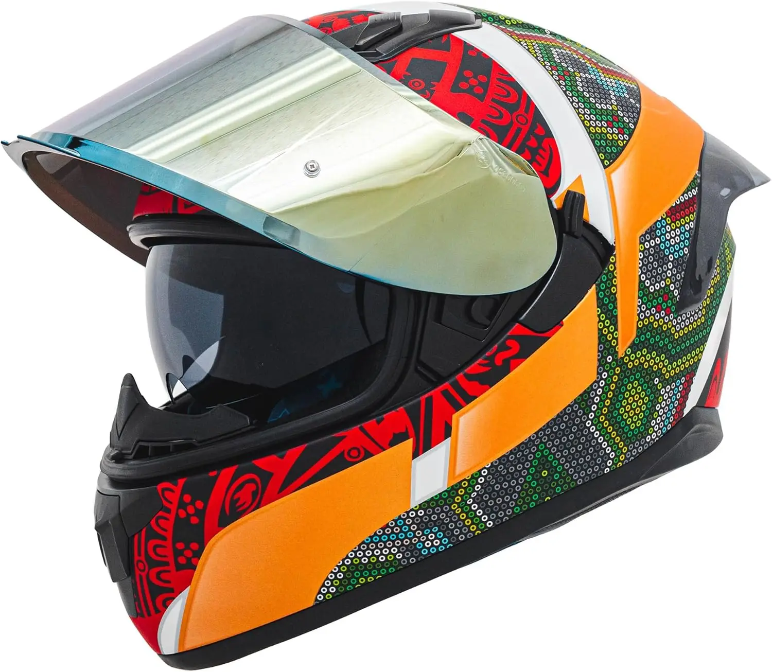 

Obsidian Full Face Dual Visor Adult Motorcycle Helmet for Motorbike Street Bike with Pinlock Ready DOT Approved HUICHIOL Green L