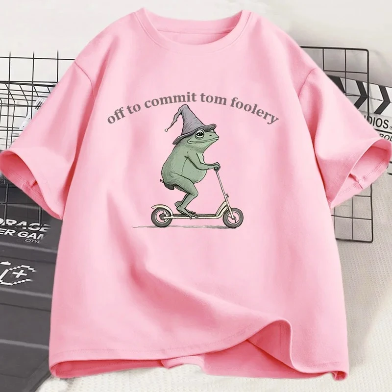 قبالة للتزام توم فولري الضفدع تي شيرت الراحة الألوان مضحك أقوال غريبة الأساسية فريد التي شيرت المحملة الكبار الرجال النساء ميمي الجرافيك #5