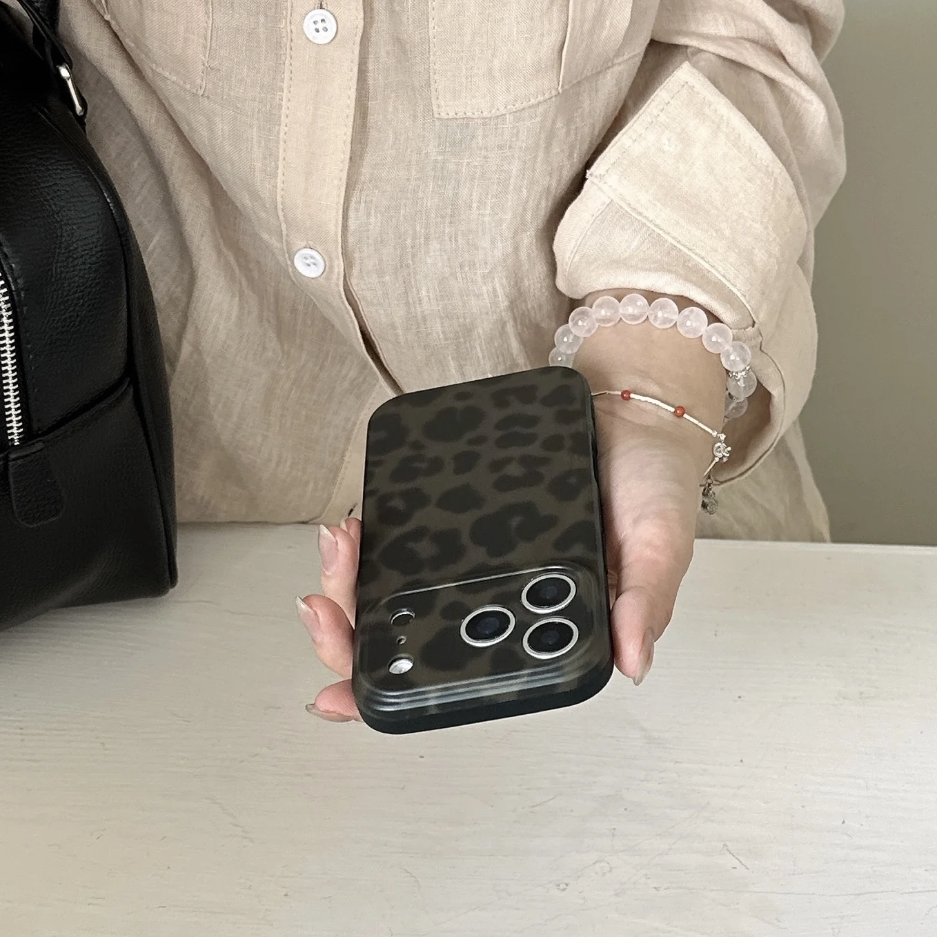 Retro stilvolle bernsteinfarbene Lamber-Muster glänzende Handyhülle für iPhone 17, 16, 15, 14, 13, 12, Pro Max Plus Air – Detail 21