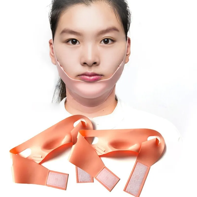 سيليكون تشكيل رفع الوجه ضمادة حزام التخسيس قناع الوجه الخد المضادة للتجاعيد العناية بالبشرة النوم الإيدز #3