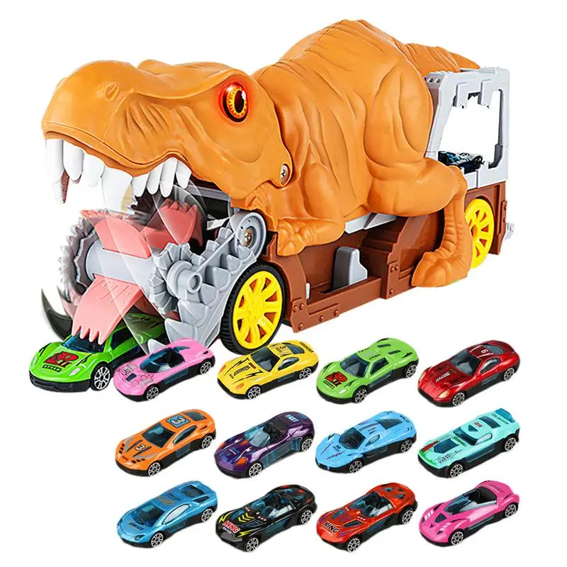 

Dinosaur Toy Car Hauler Dinosaur Transport Car Carrier Truck Toy A-Click Ejection Transporter Hauler Truck Vehicles KidsPlay